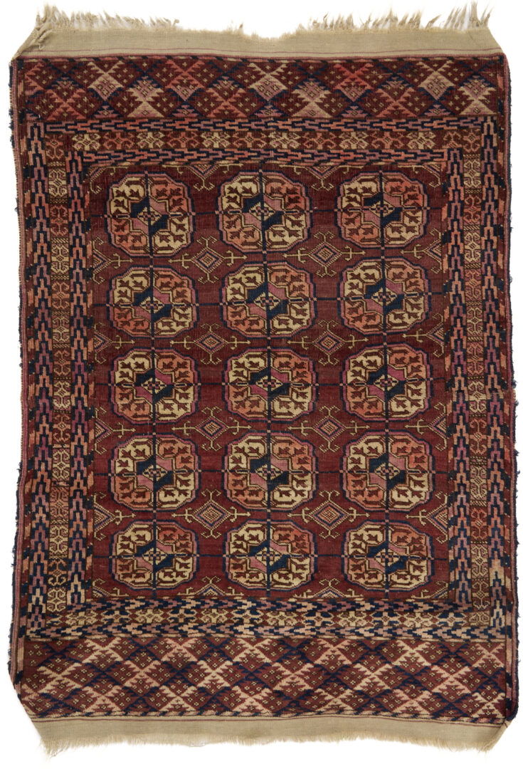 Lot 264: 3 Antique Tekke Turkmen Rugs, incl. Chuval