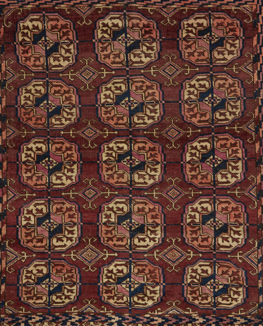 Lot 264: 3 Antique Tekke Turkmen Rugs, incl. Chuval