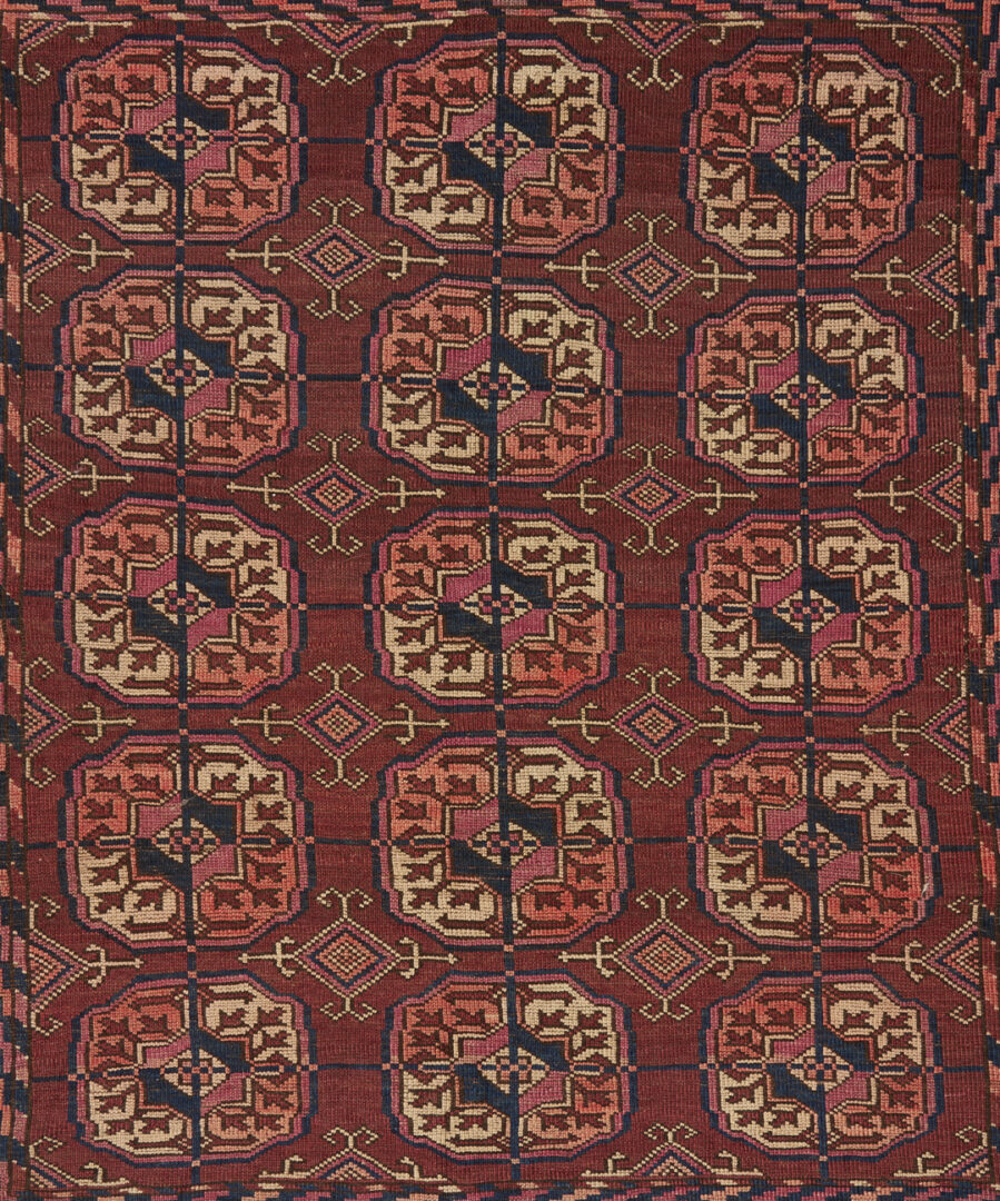 Lot 264: 3 Antique Tekke Turkmen Rugs, incl. Chuval