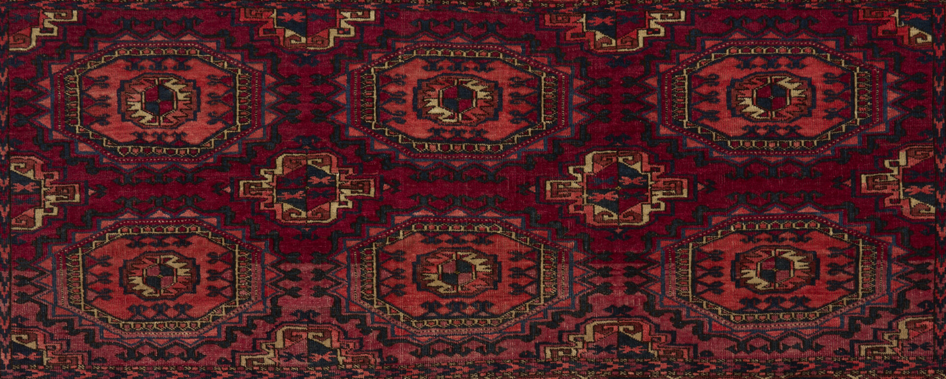 Lot 264: 3 Antique Tekke Turkmen Rugs, incl. Chuval
