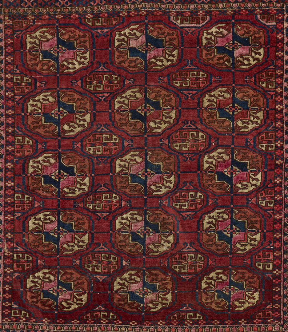 Lot 265: 2 Late 19th Century Tribal Rugs, Turkoman & Persian Qashqai