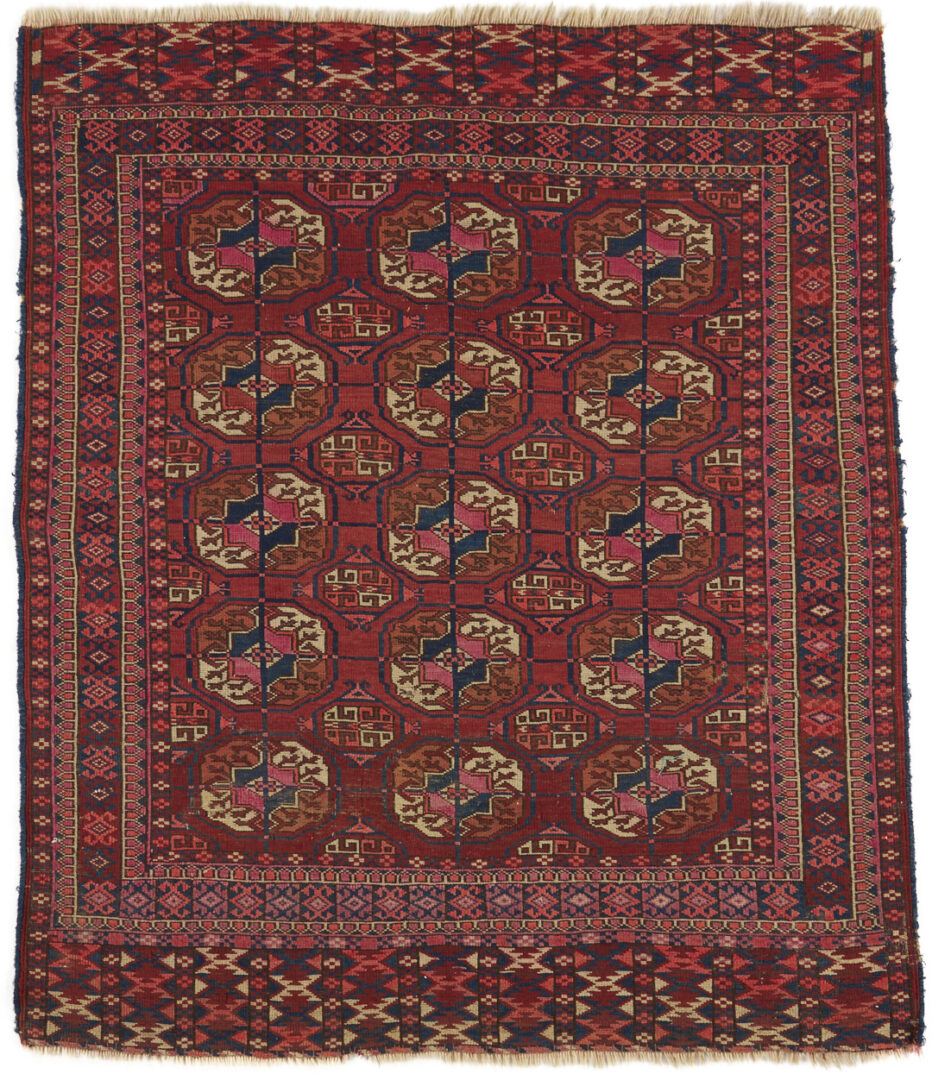 Lot 265: 2 Late 19th Century Tribal Rugs, Turkoman & Persian Qashqai