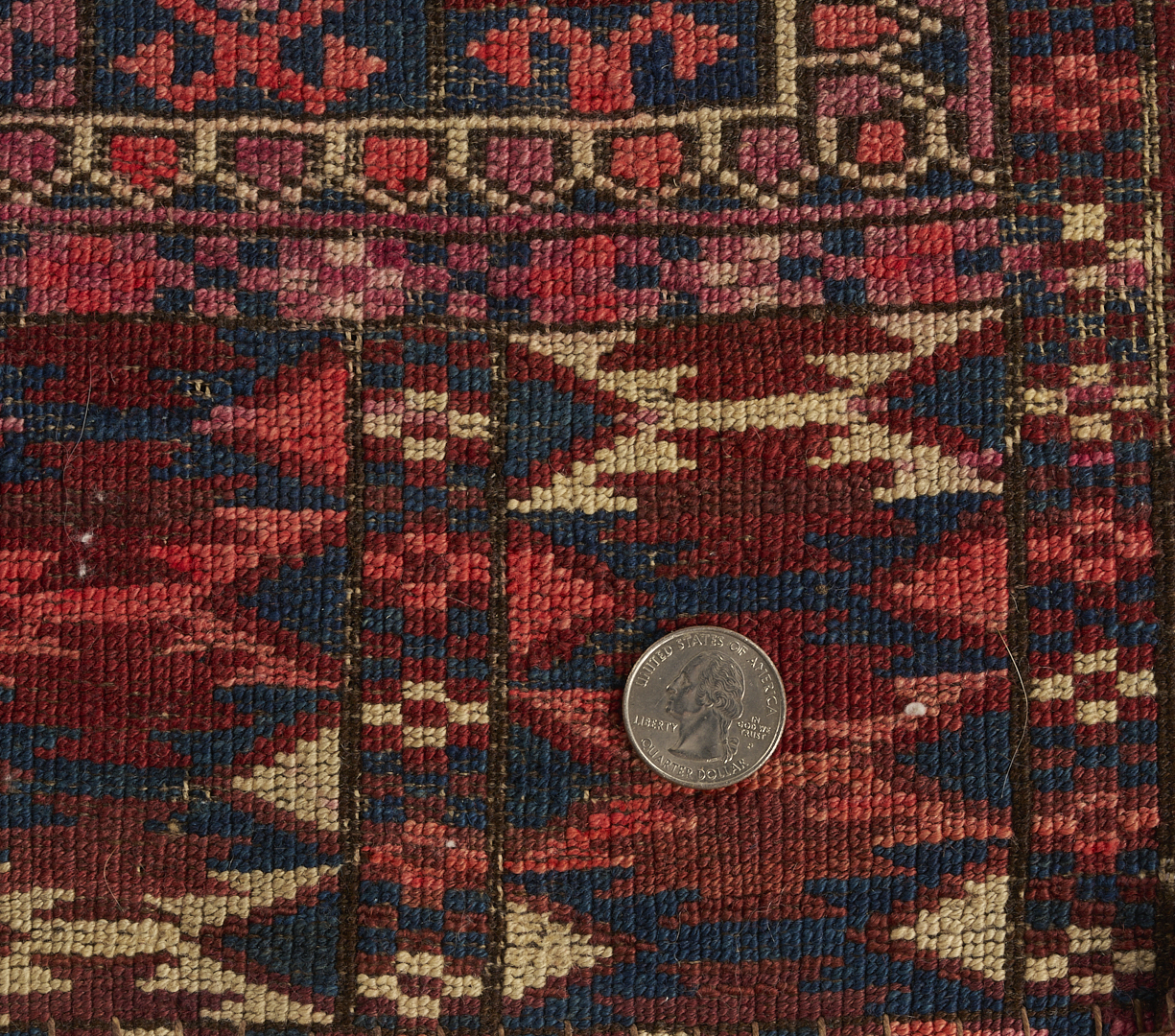 Lot 265: 2 Late 19th Century Tribal Rugs, Turkoman & Persian Qashqai