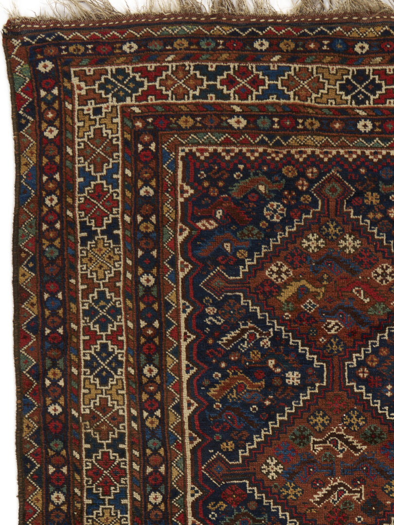 Lot 265: 2 Late 19th Century Tribal Rugs, Turkoman & Persian Qashqai