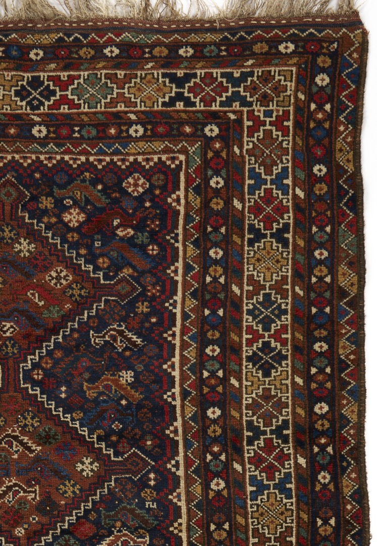 Lot 265: 2 Late 19th Century Tribal Rugs, Turkoman & Persian Qashqai