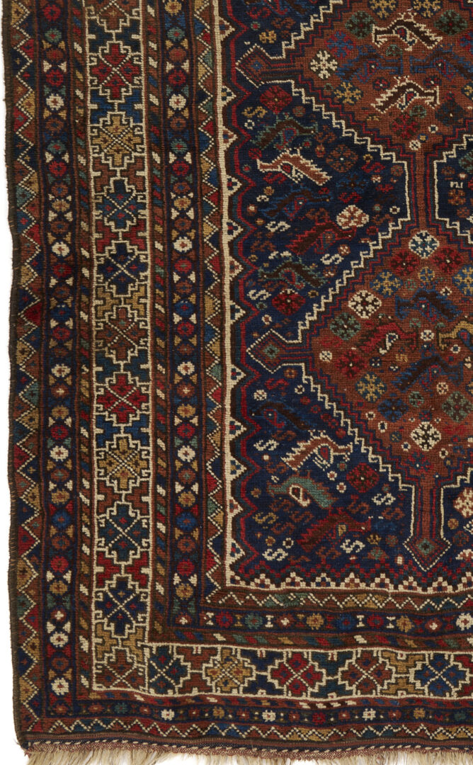 Lot 265: 2 Late 19th Century Tribal Rugs, Turkoman & Persian Qashqai
