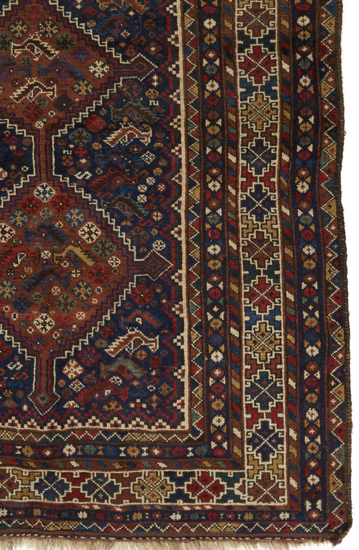 Lot 265: 2 Late 19th Century Tribal Rugs, Turkoman & Persian Qashqai