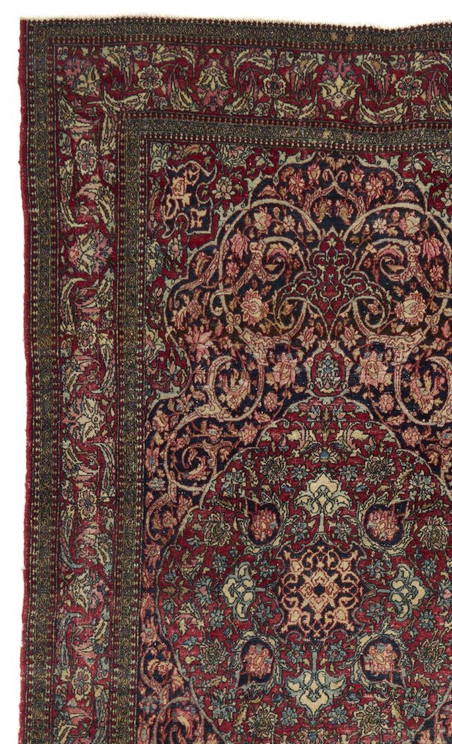Lot 266: Antique Persian Isfahan Rug, 5 ft. x 7 ft.
