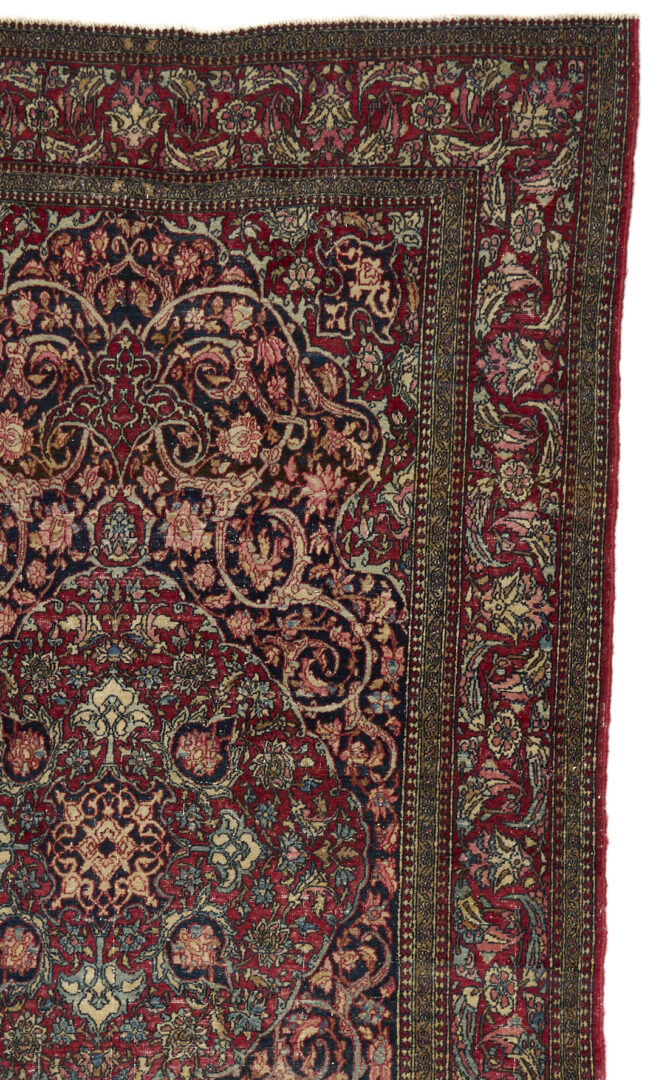 Lot 266: Antique Persian Isfahan Rug, 5 ft. x 7 ft.