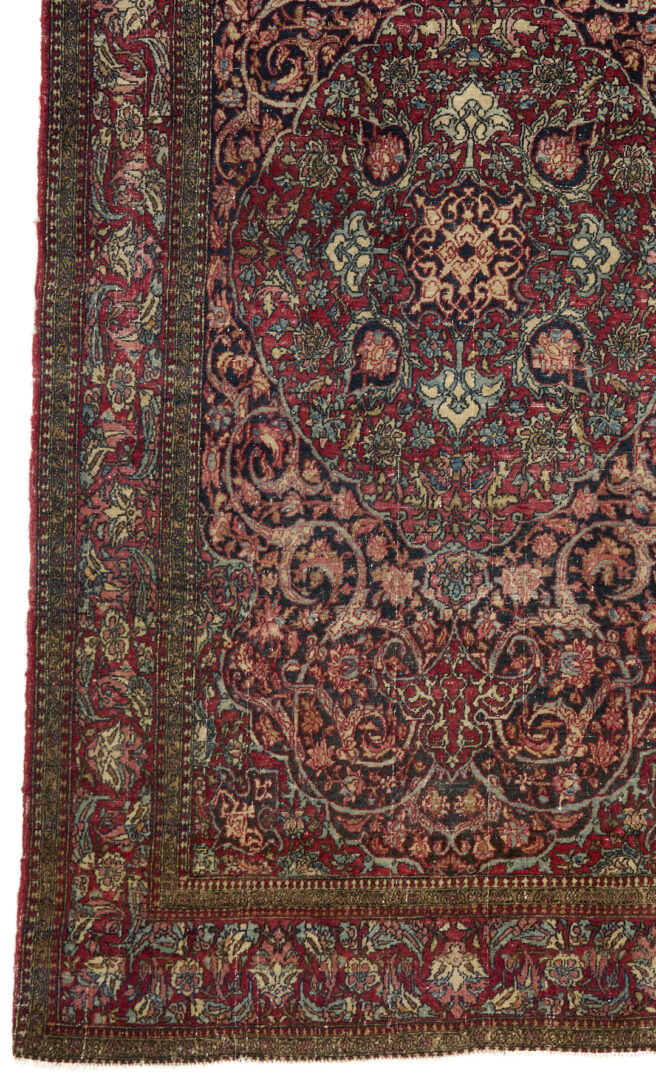 Lot 266: Antique Persian Isfahan Rug, 5 ft. x 7 ft.