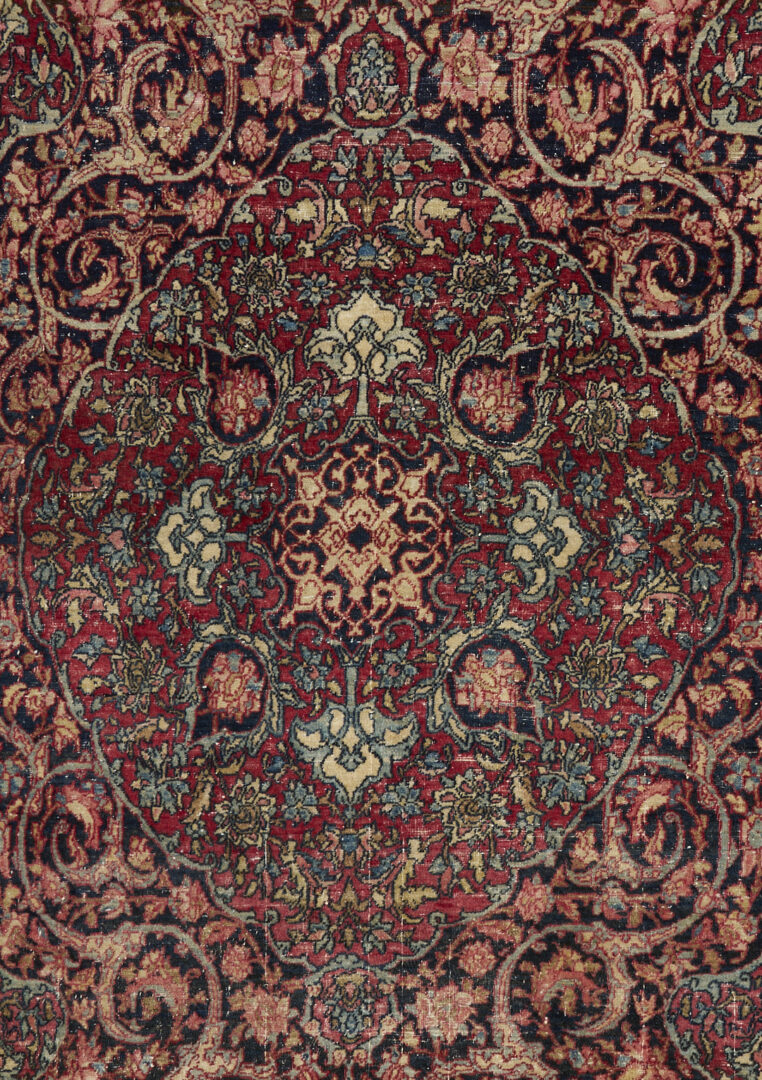 Lot 266: Antique Persian Isfahan Rug, 5 ft. x 7 ft.