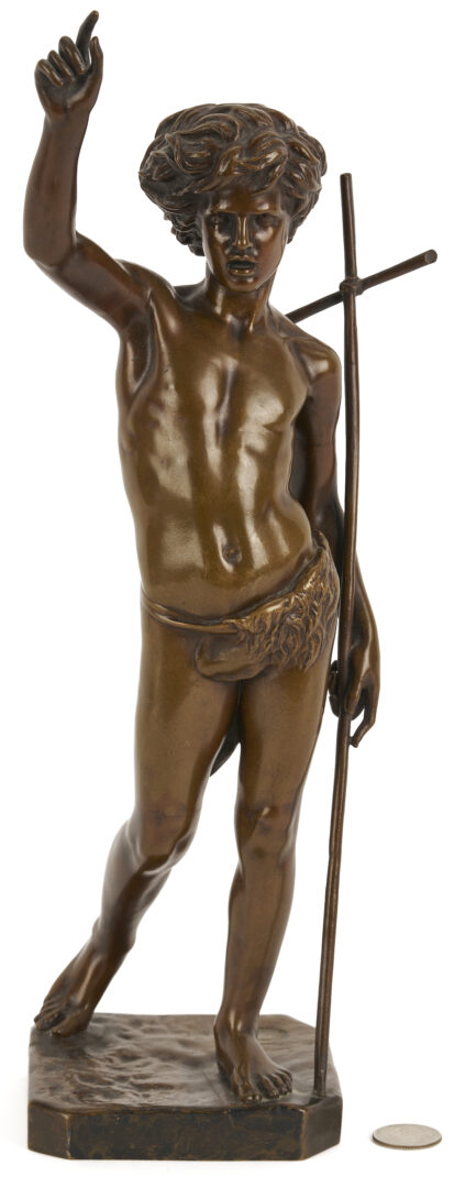 Lot 268: After Paul Dubois Bronze Figure, Jean Baptiste Enfant