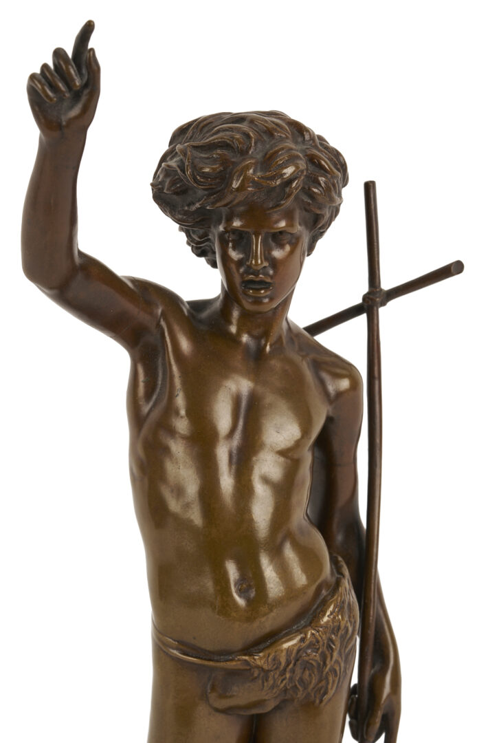 Lot 268: After Paul Dubois Bronze Figure, Jean Baptiste Enfant