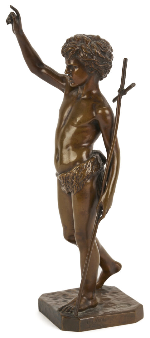 Lot 268: After Paul Dubois Bronze Figure, Jean Baptiste Enfant
