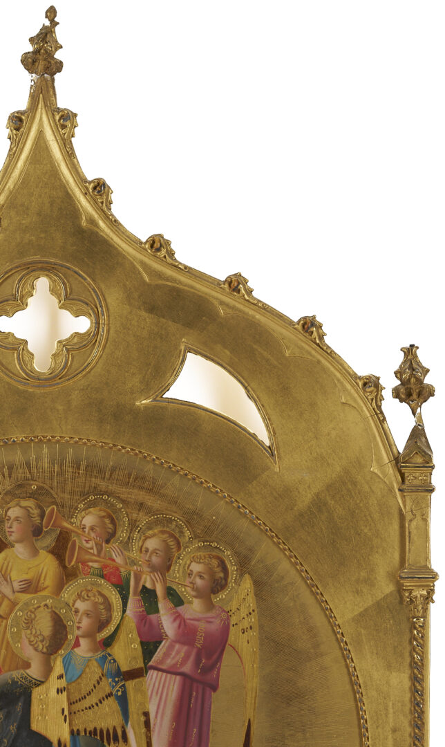Lot 269: Tondo Painting after Fra Angelico, Gothic Gilt Frame
