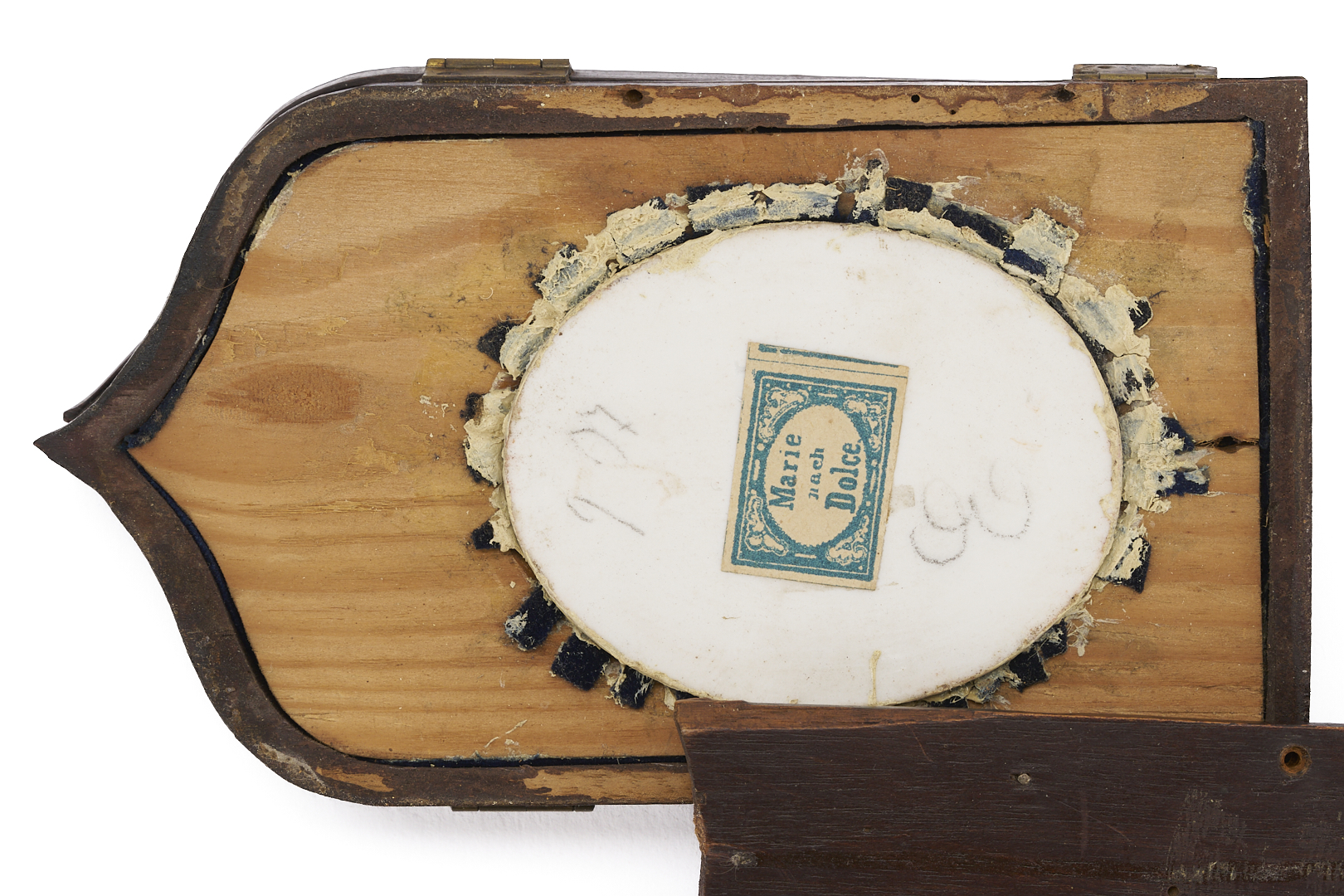 Lot 271: 3 Religious Art Items: Icon, Miniature & Retablo