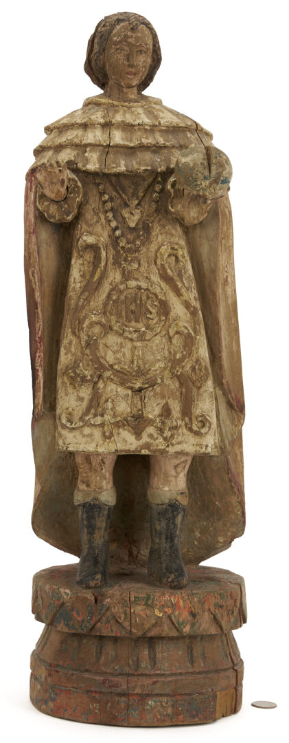Lot 272: Spanish Colonial Philippines Santos Figure, Jesus of Prague