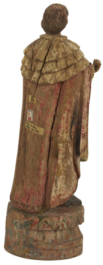 Lot 272: Spanish Colonial Philippines Santos Figure, Jesus of Prague