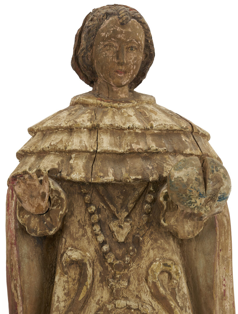 Lot 272: Spanish Colonial Philippines Santos Figure, Jesus of Prague