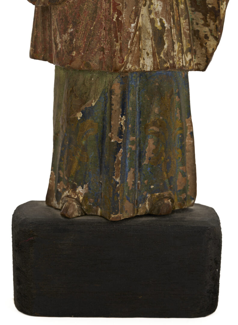 Lot 276: 2 Spanish Colonial Carved Santos Figures