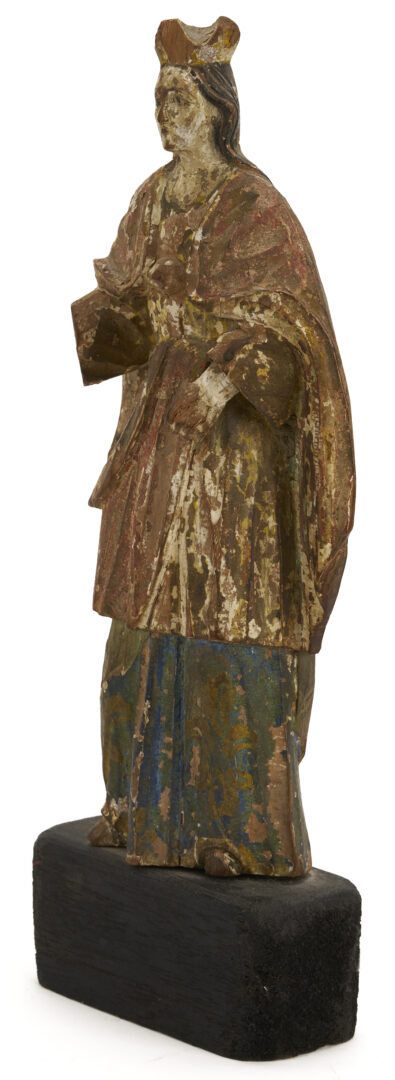 Lot 276: 2 Spanish Colonial Carved Santos Figures