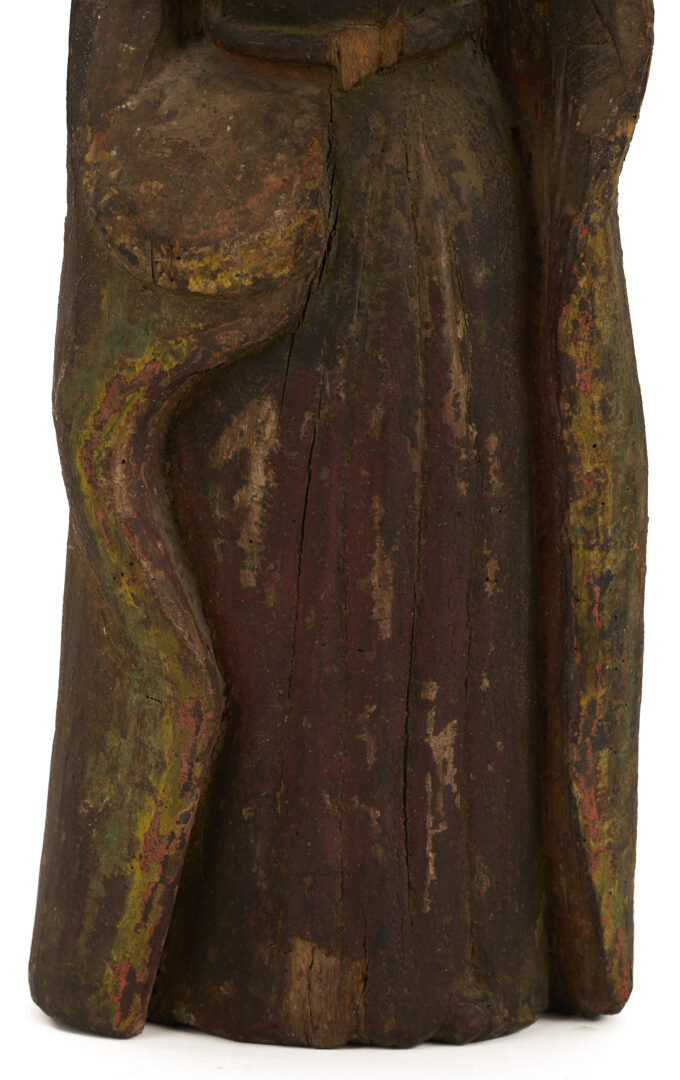 Lot 276: 2 Spanish Colonial Carved Santos Figures