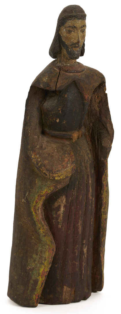Lot 276: 2 Spanish Colonial Carved Santos Figures
