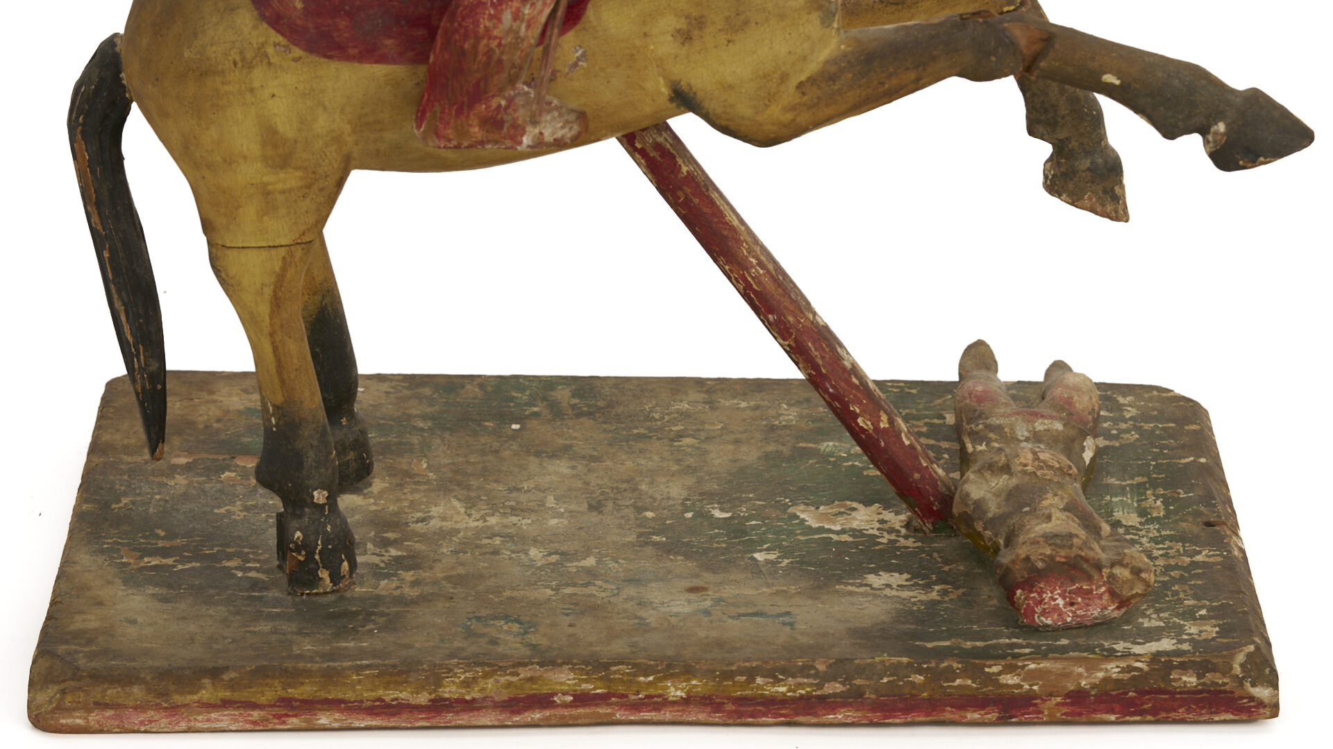 Lot 277: Saint James the Moor-Slayer Santos Sculpture