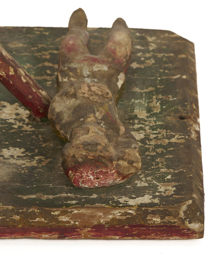 Lot 277: Saint James the Moor-Slayer Santos Sculpture