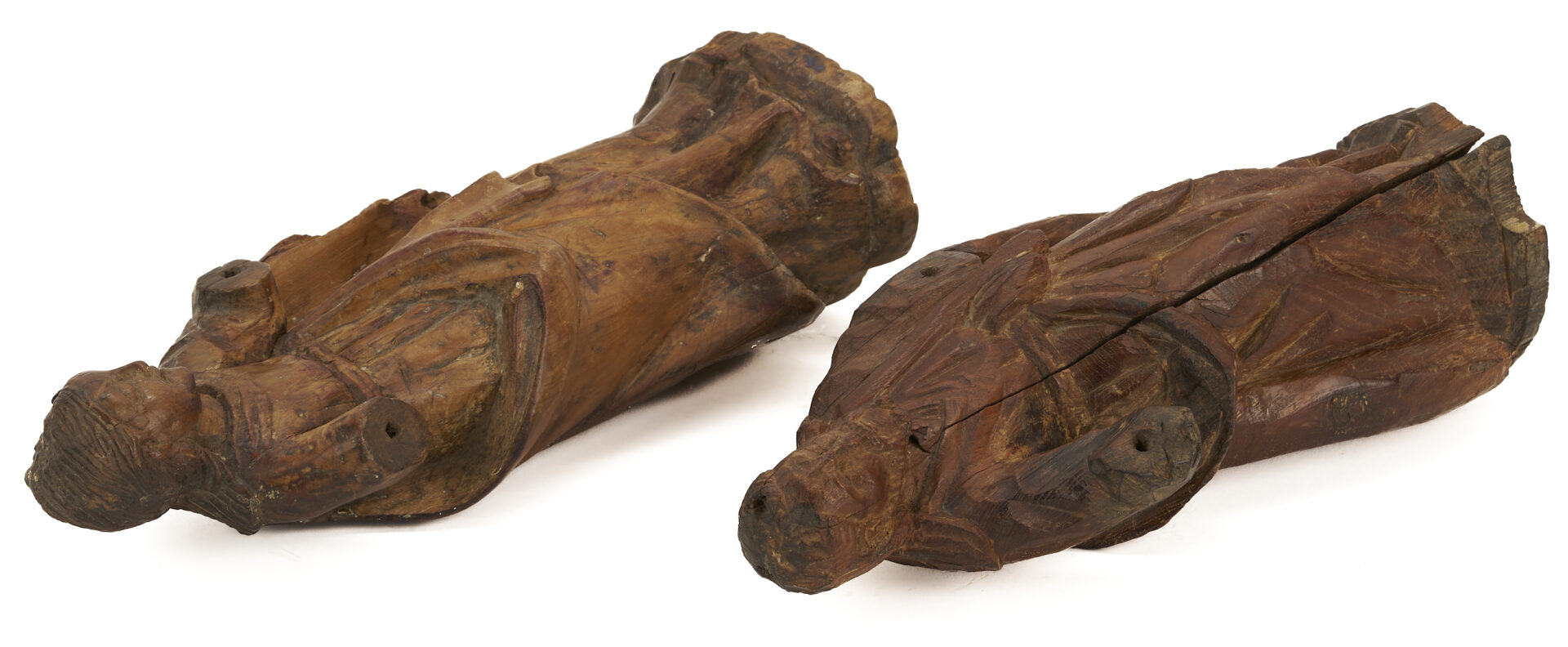 Lot 278: 4 Carved Spanish Colonial Santos Figures, incl. Christ