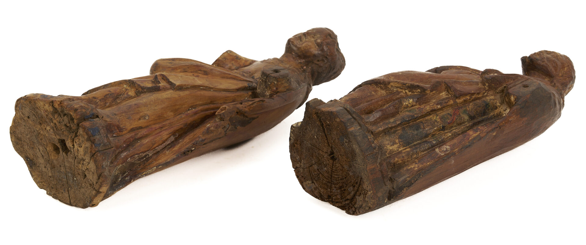 Lot 278: 4 Carved Spanish Colonial Santos Figures, incl. Christ