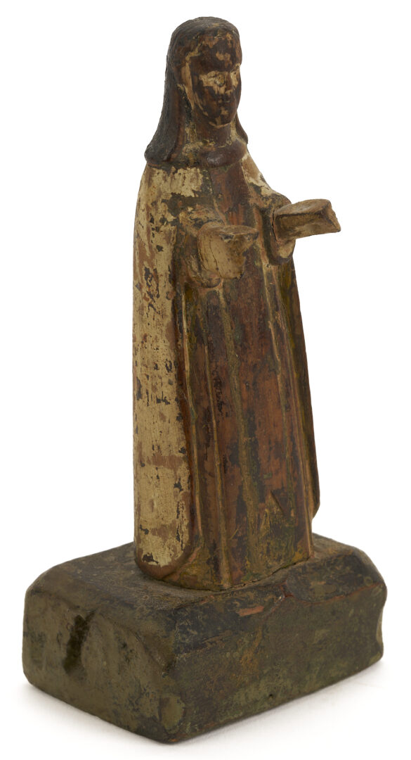 Lot 278: 4 Carved Spanish Colonial Santos Figures, incl. Christ