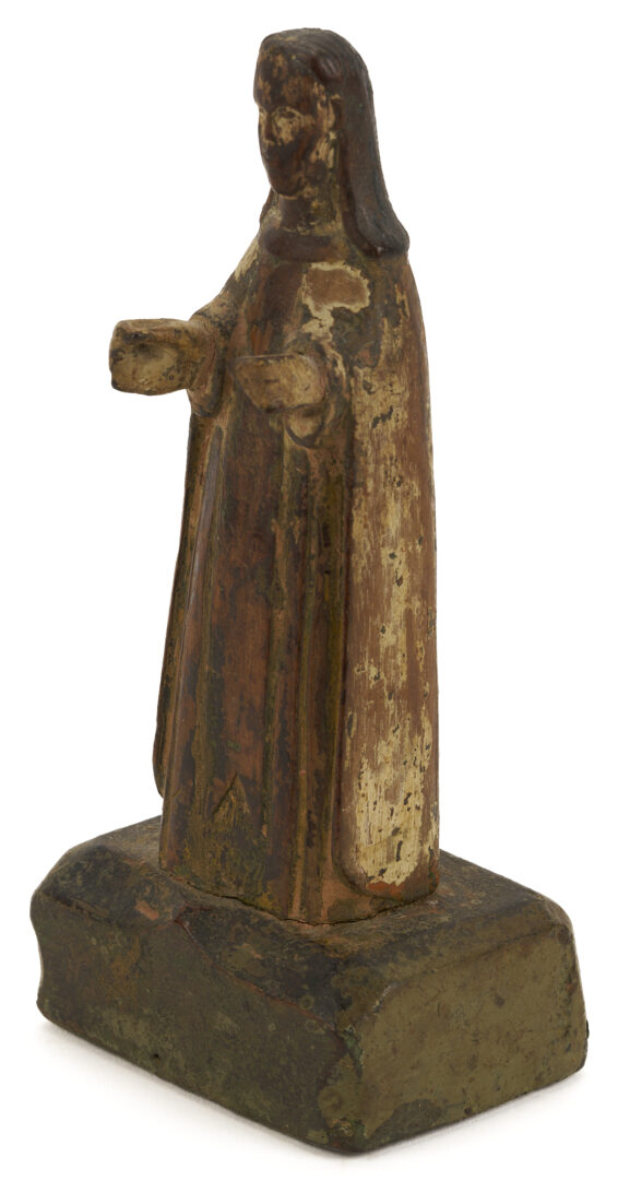 Lot 278: 4 Carved Spanish Colonial Santos Figures, incl. Christ
