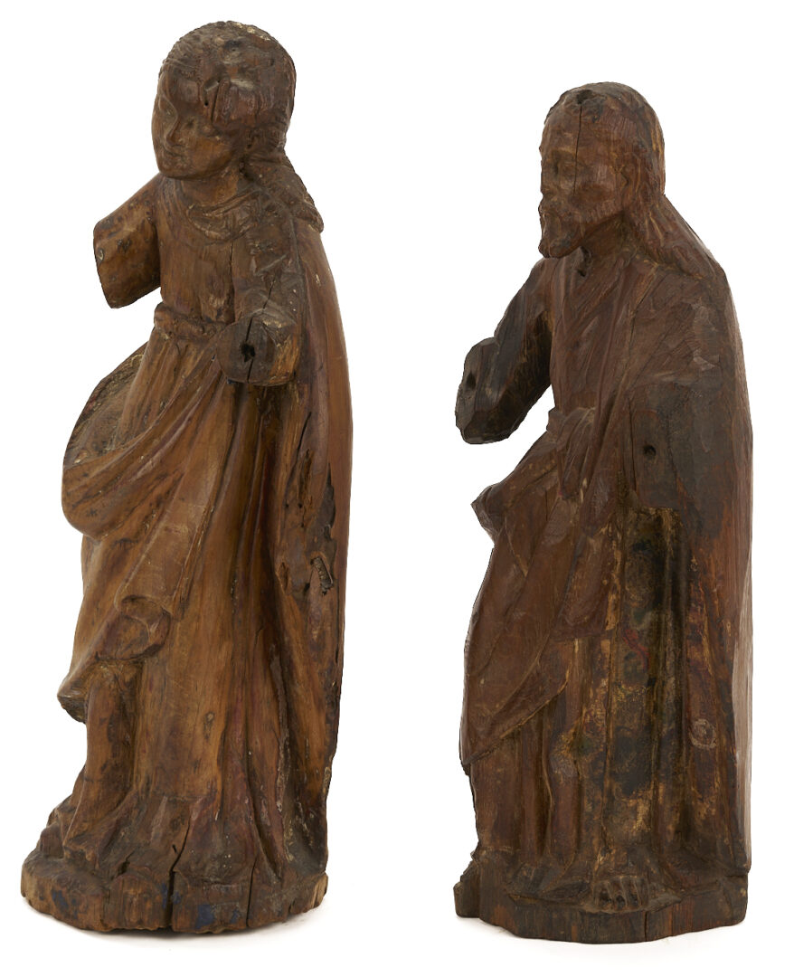 Lot 278: 4 Carved Spanish Colonial Santos Figures, incl. Christ