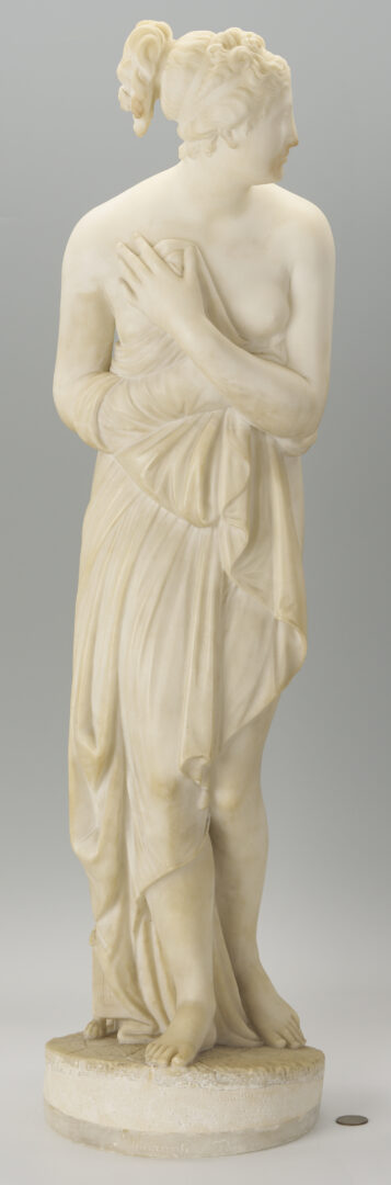 Lot 279: Pietro Bazzanti Marble Sculpture, Venus Italica After Canova, 19th C.