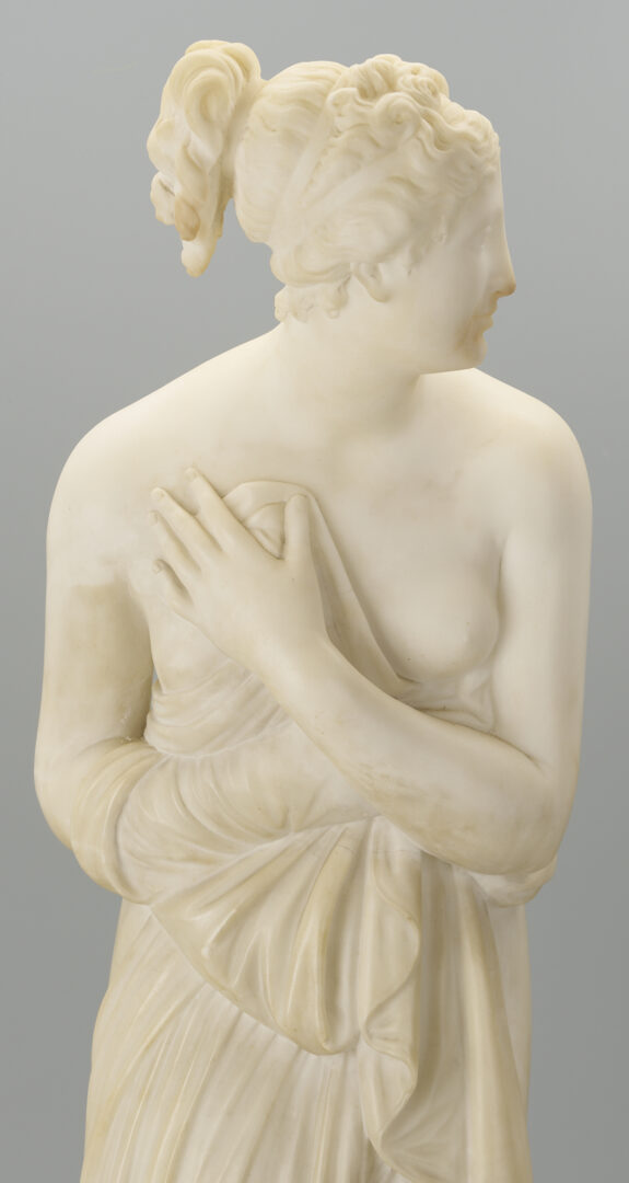 Lot 279: Pietro Bazzanti Marble Sculpture, Venus Italica After Canova, 19th C.