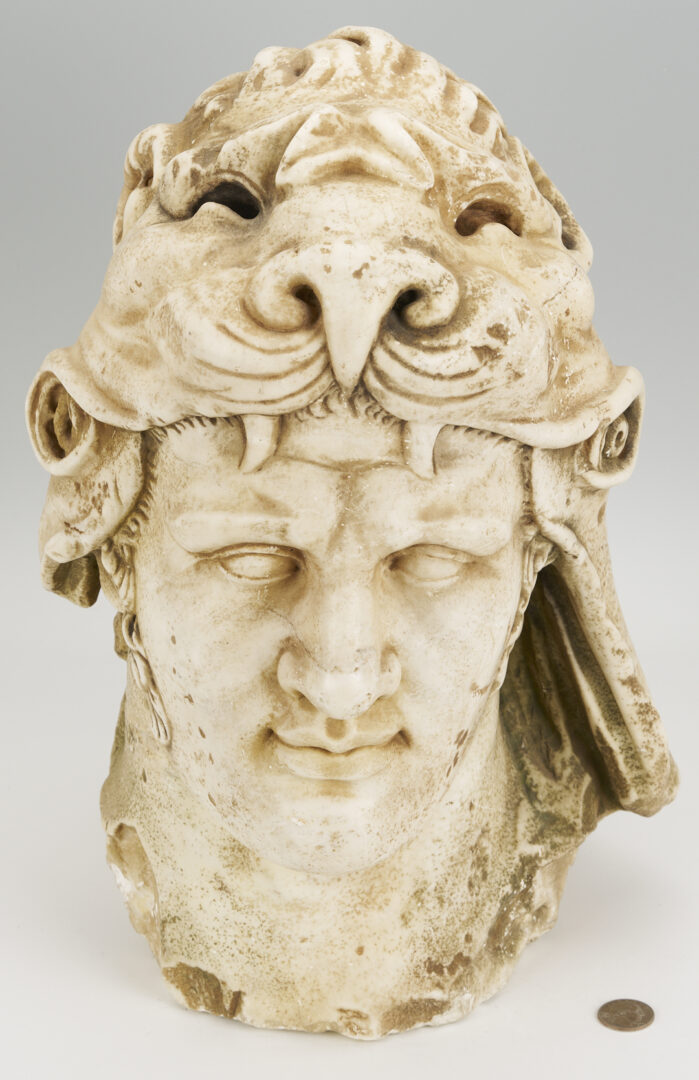 Lot 280: Marble Sculpture of Hercules Wearing the Nemean Lion Skin, Mithridates VI