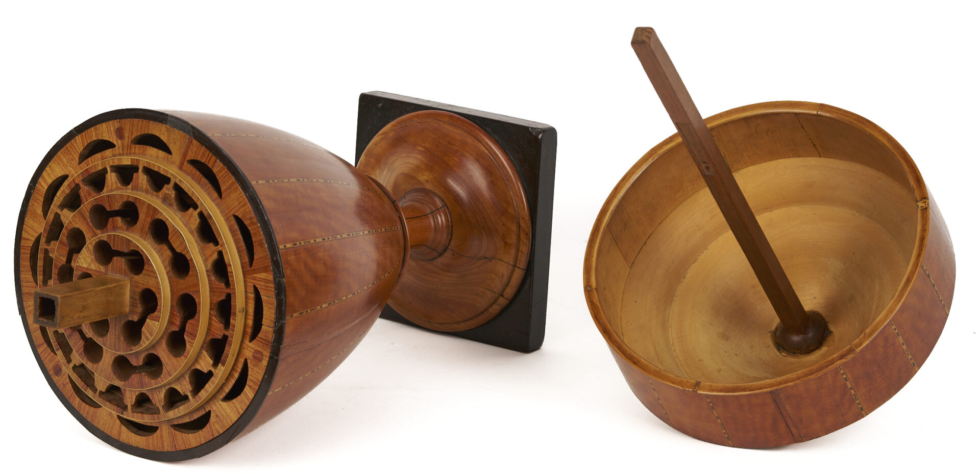 Lot 282: English Satinwood Inlaid Knife Box
