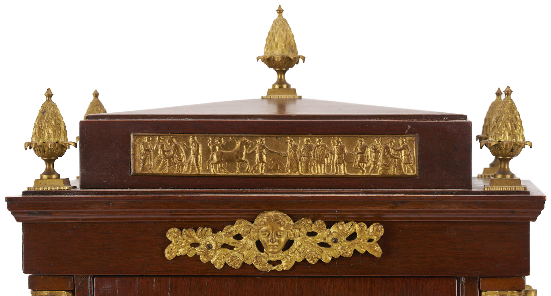 Lot 283: Edwardian Triple Fusee 8 Bell Bracket Clock with Ormolu Mounts