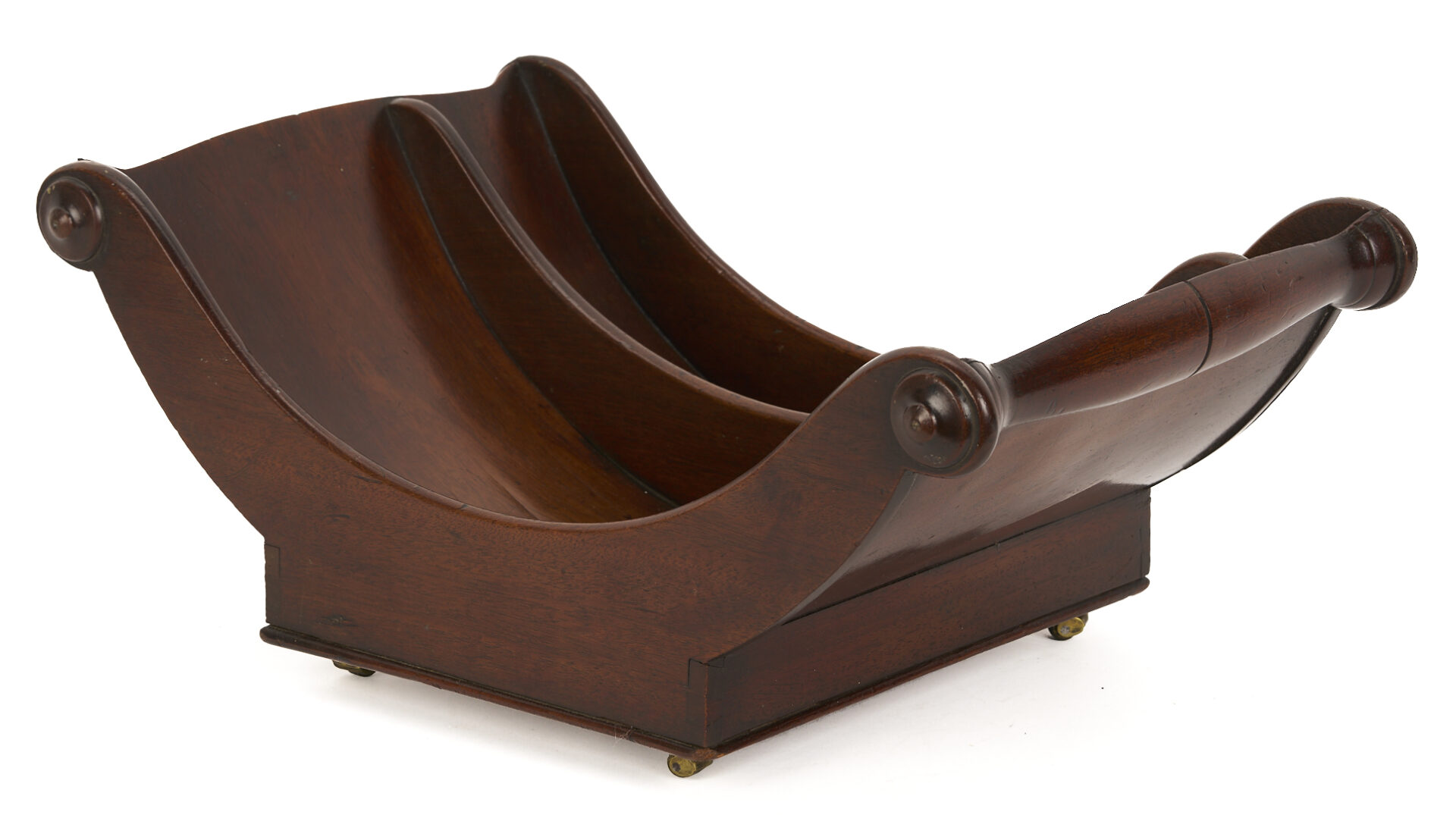 Lot 284: English Mahogany Book Press, Cheese Coaster, & Desk Caddy