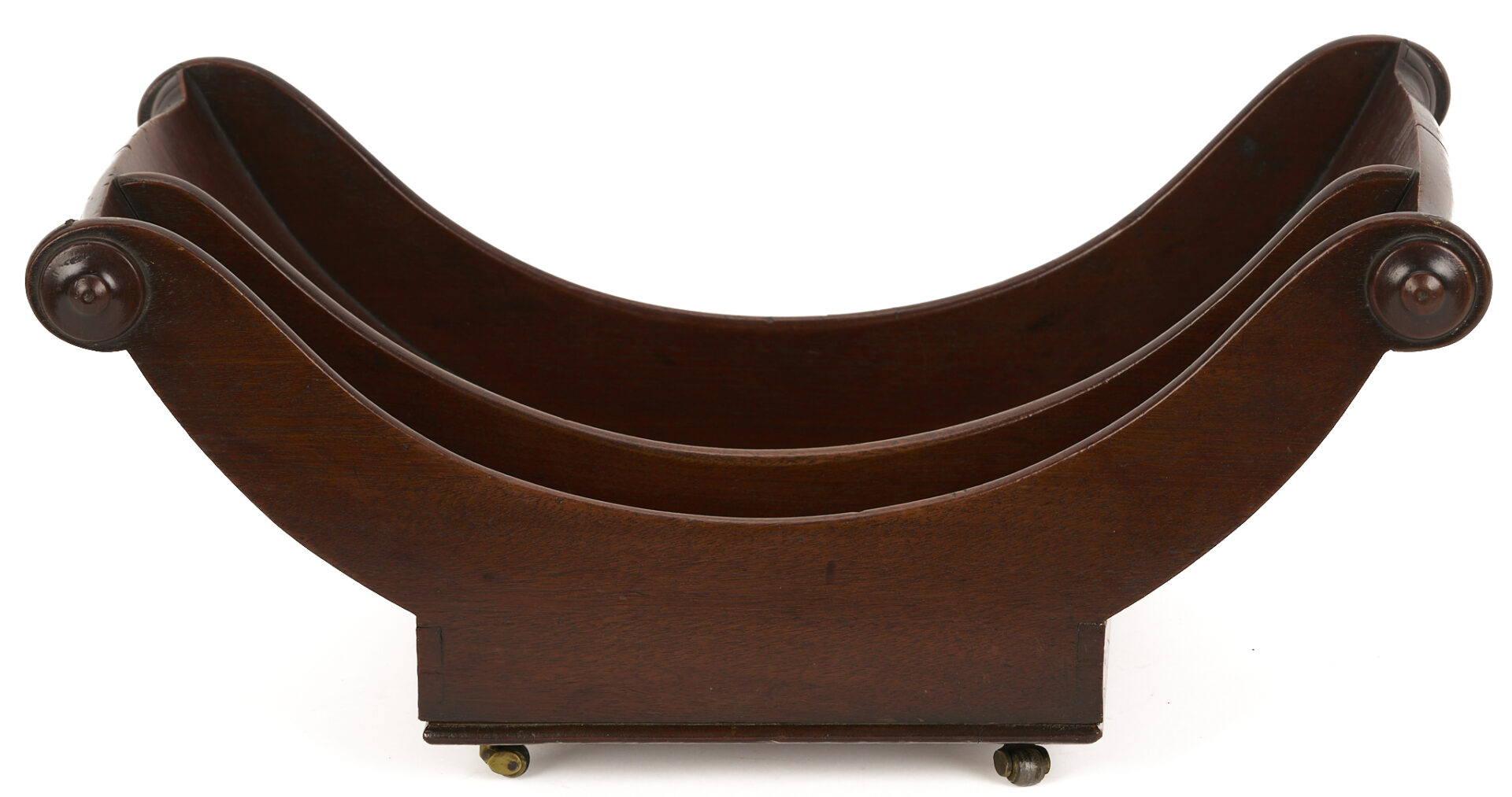 Lot 284: English Mahogany Book Press, Cheese Coaster, & Desk Caddy