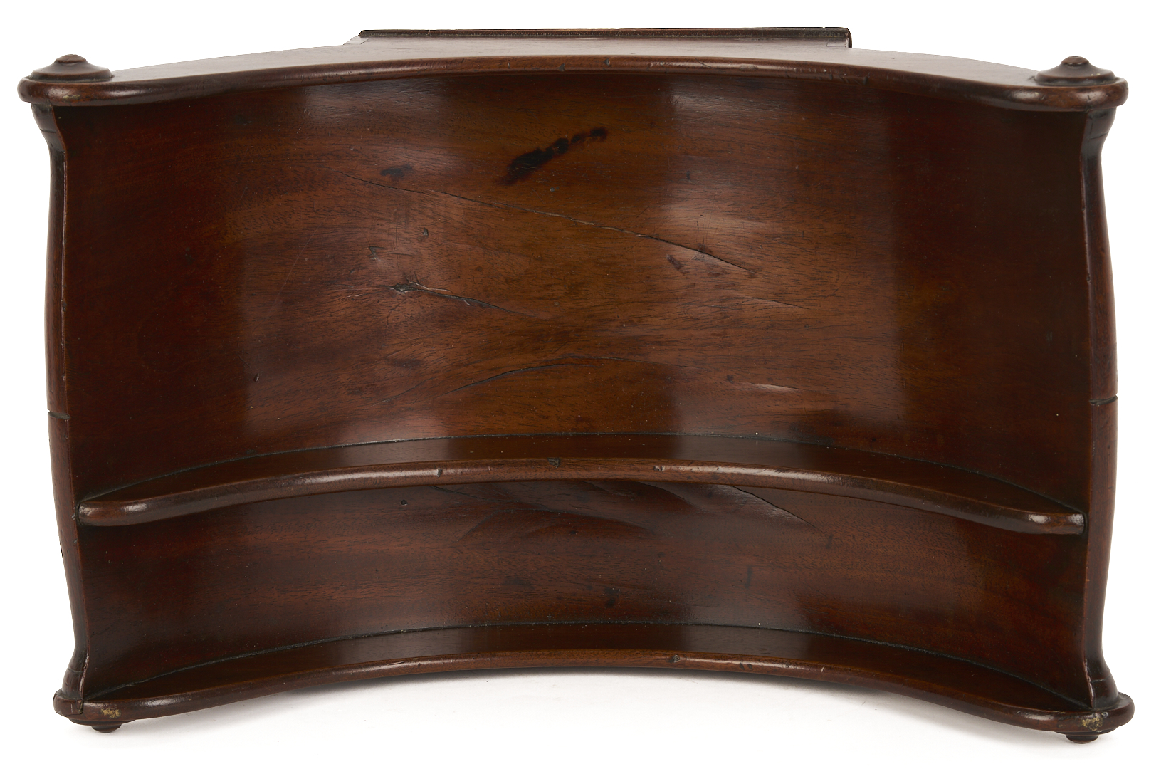 Lot 284: English Mahogany Book Press, Cheese Coaster, & Desk Caddy