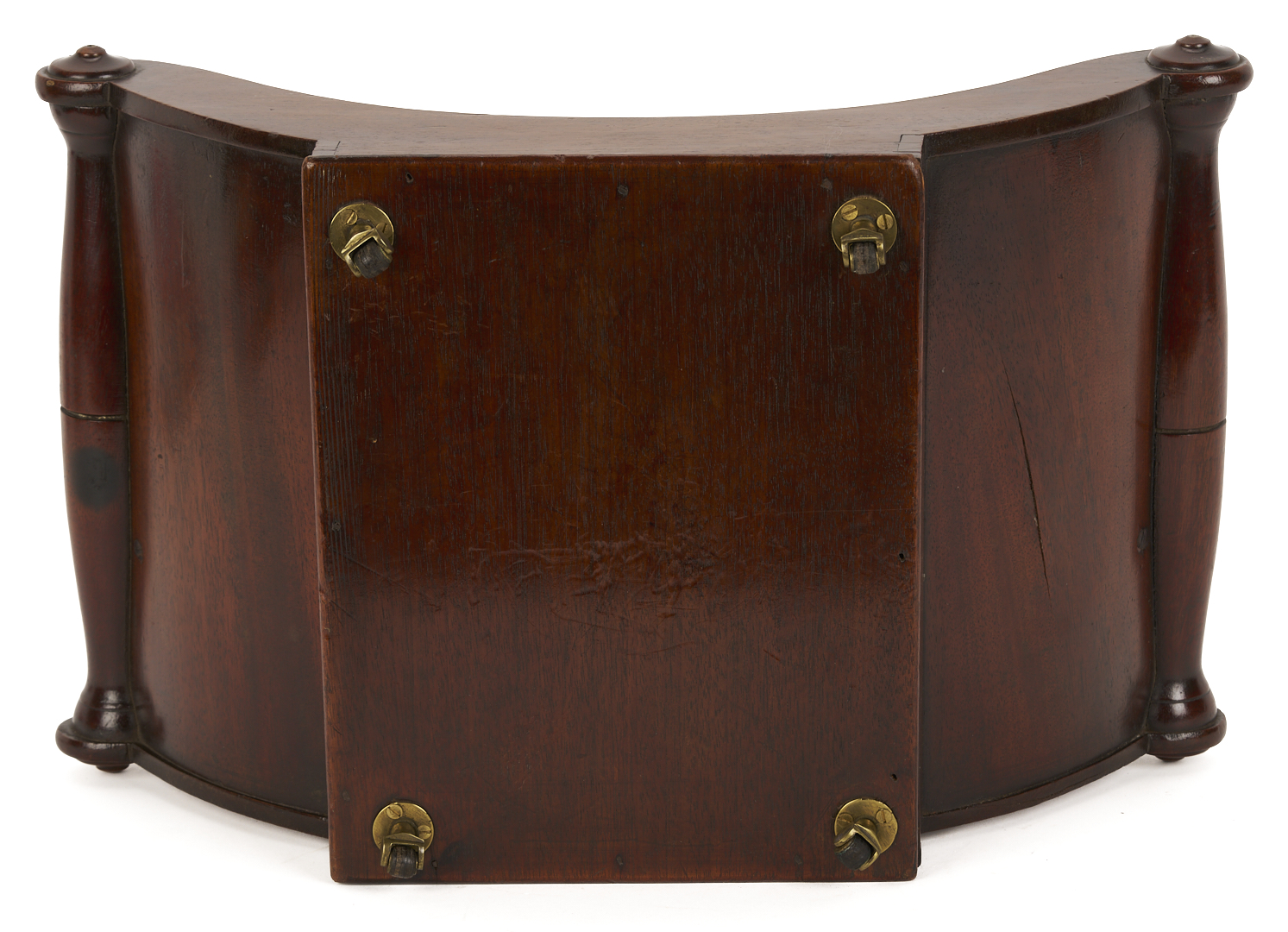 Lot 284: English Mahogany Book Press, Cheese Coaster, & Desk Caddy