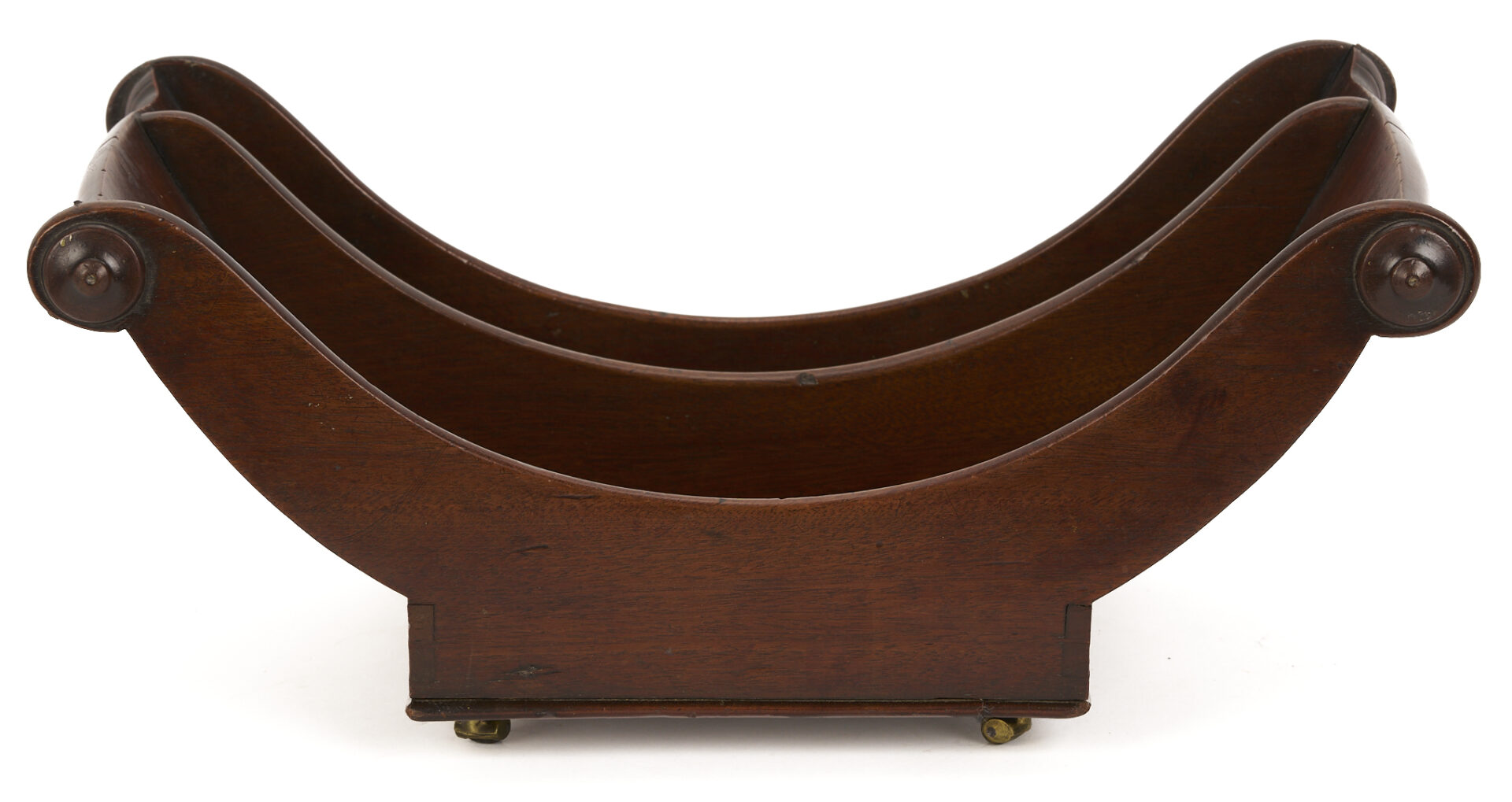 Lot 284: English Mahogany Book Press, Cheese Coaster, & Desk Caddy