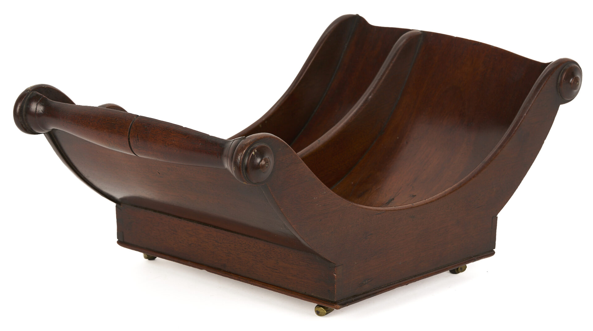 Lot 284: English Mahogany Book Press, Cheese Coaster, & Desk Caddy