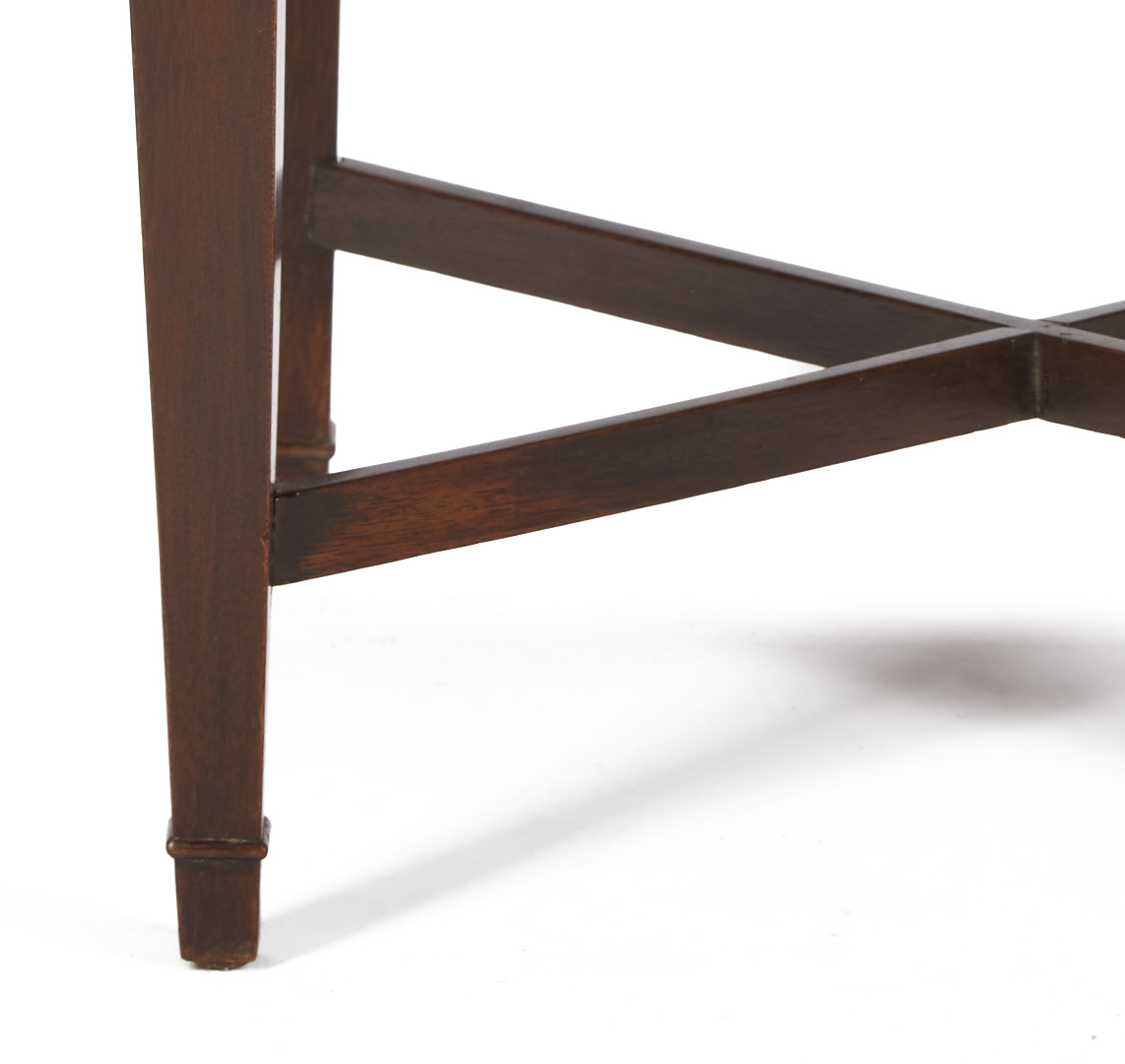 Lot 285: English Mahogany Plant or Wine Stand & Decanter Box