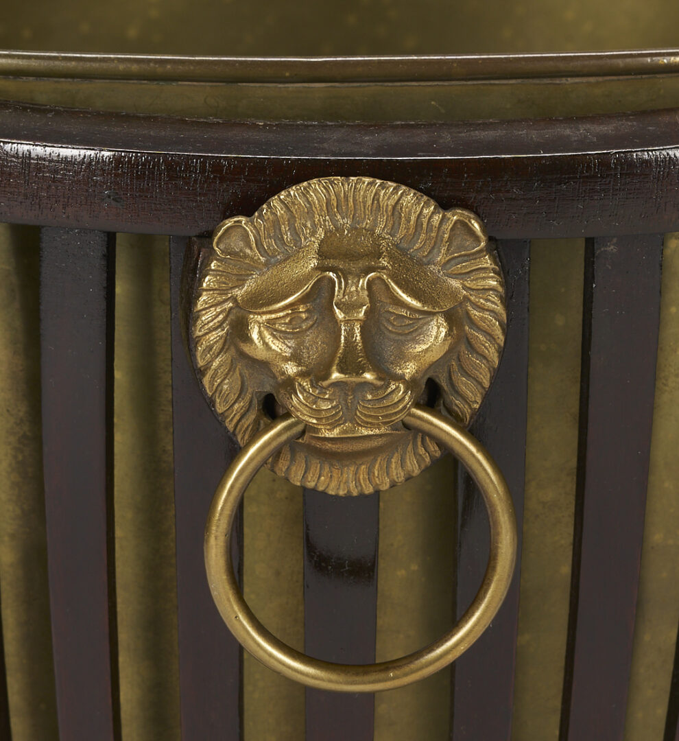 Lot 285: English Mahogany Plant or Wine Stand & Decanter Box