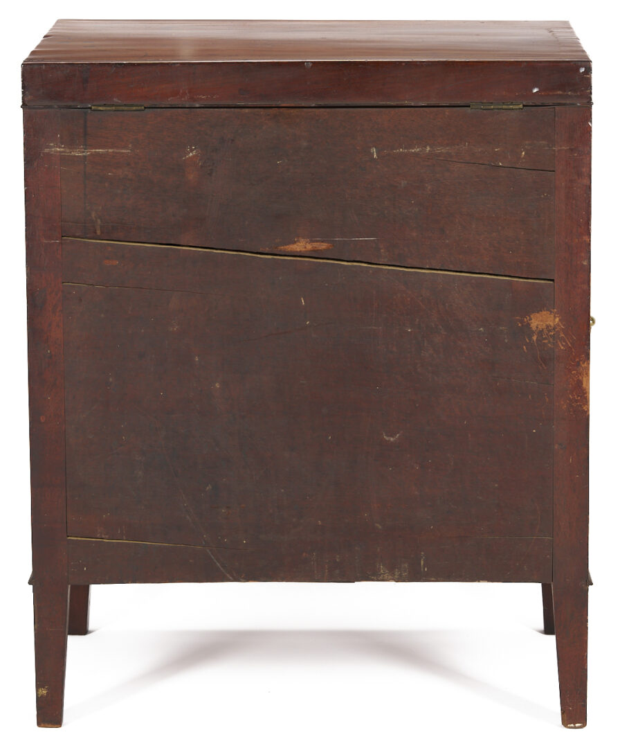 Lot 286: British Mahogany Campaign or Dressing Chest