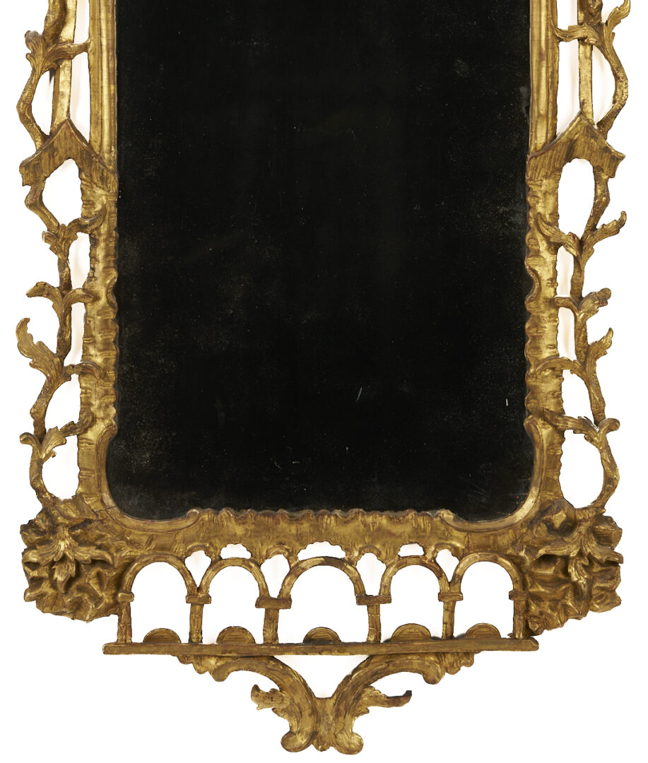 Lot 288: Chinese Chippendale Style Giltwood Mirror