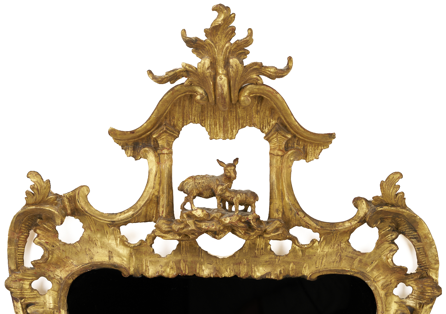 Lot 288: Chinese Chippendale Style Giltwood Mirror